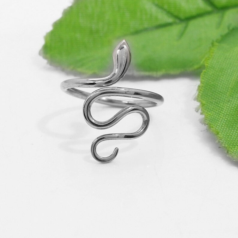 92.5 Sterling Silver Wrap Snake Ring