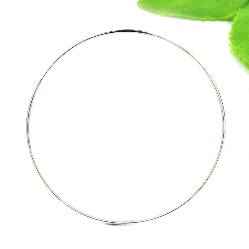 92.5 Sterling Silver Plain Bangle