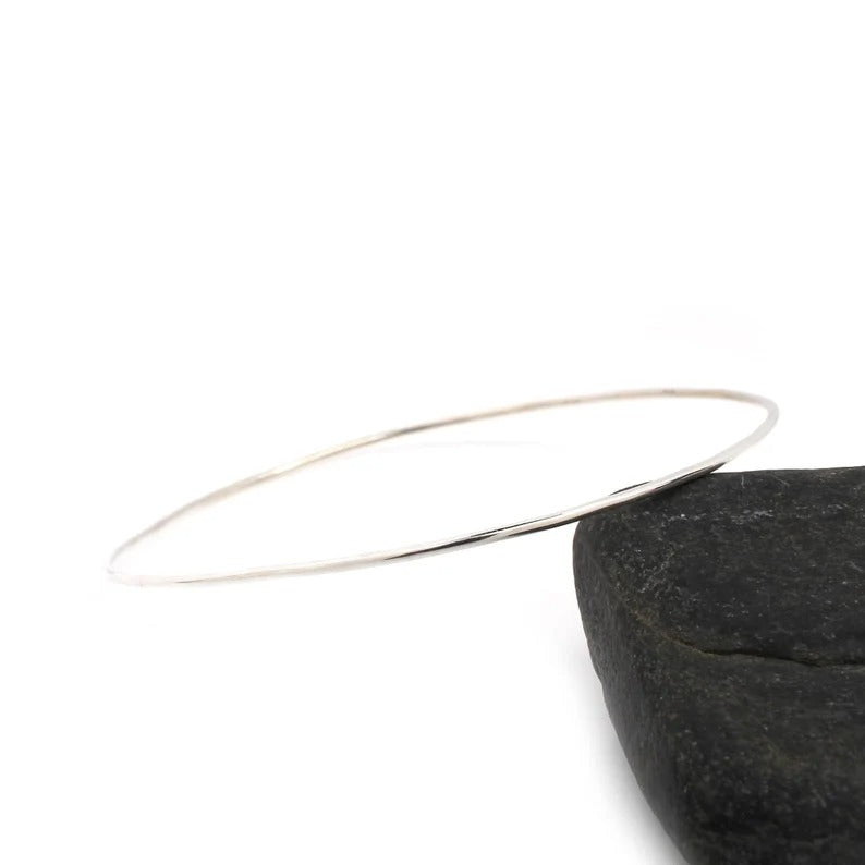 92.5 Sterling Silver Plain Bangle