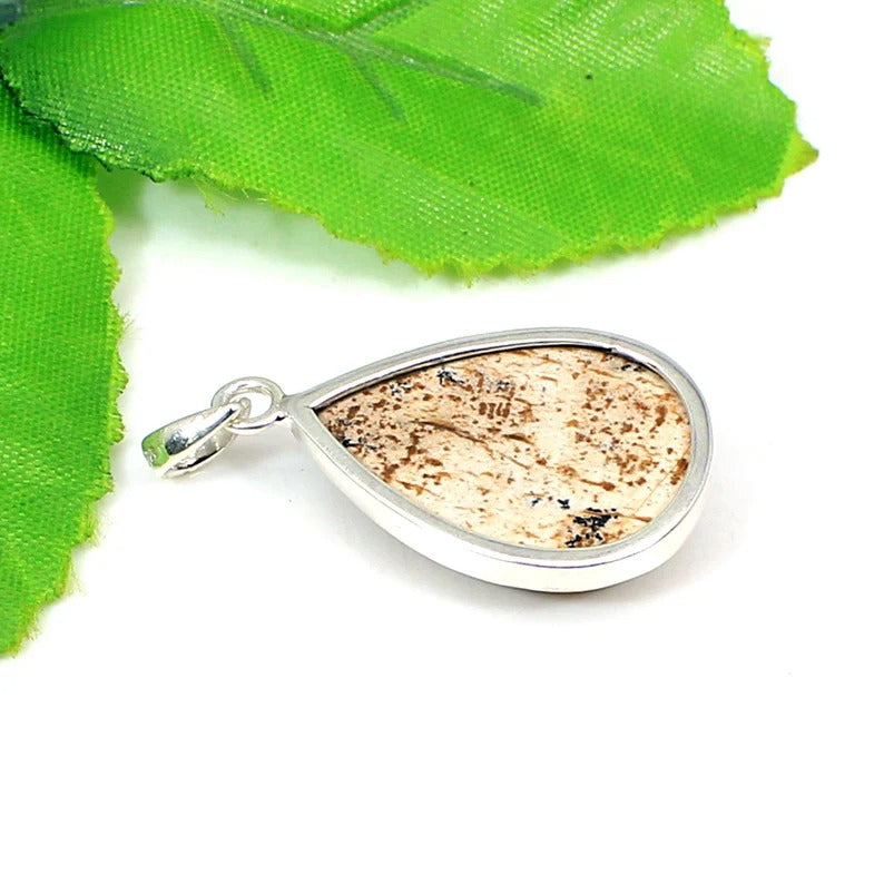 Picture Jasper Gemstone Sterling Silver Pendant