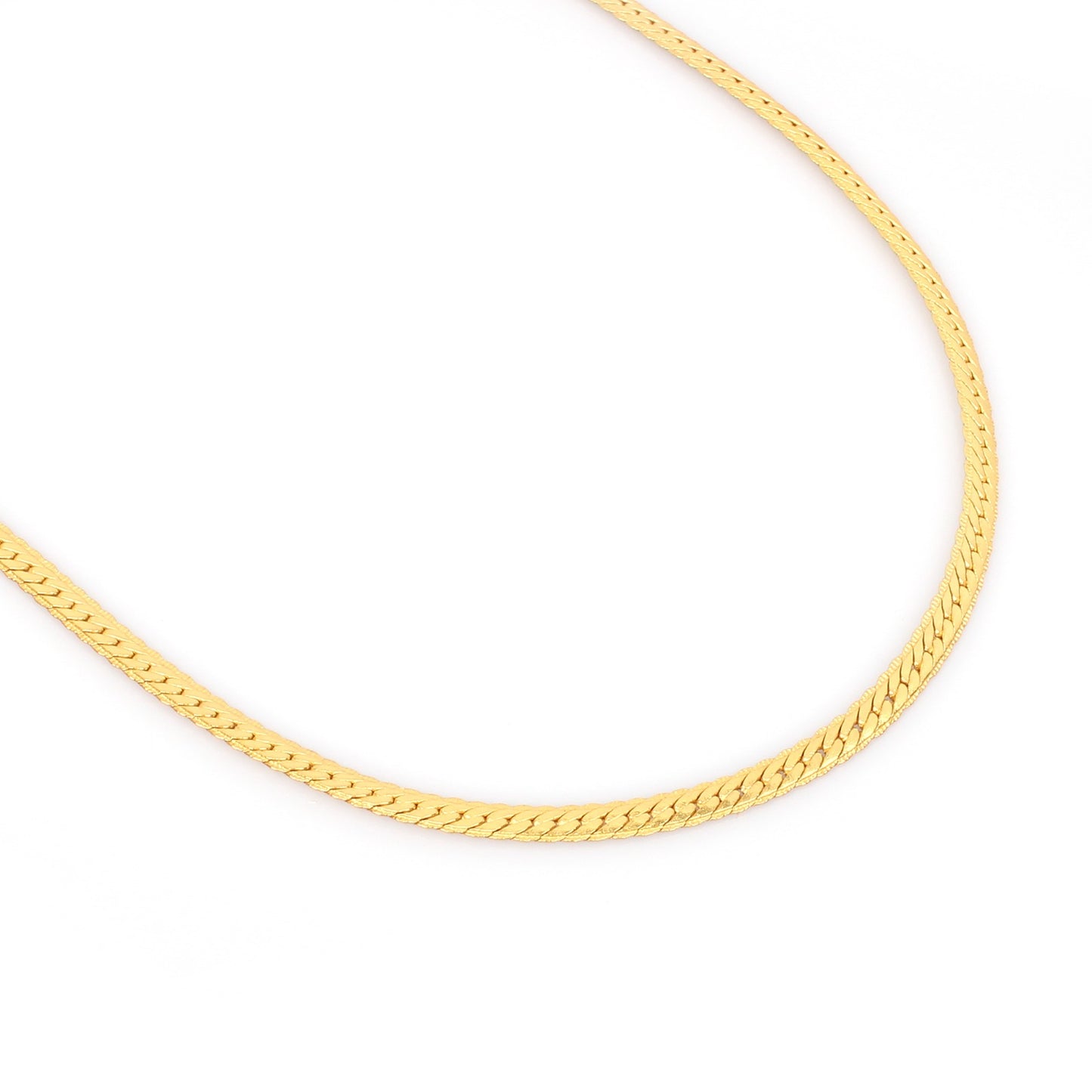 Heavy Snake Gold Brass Chain