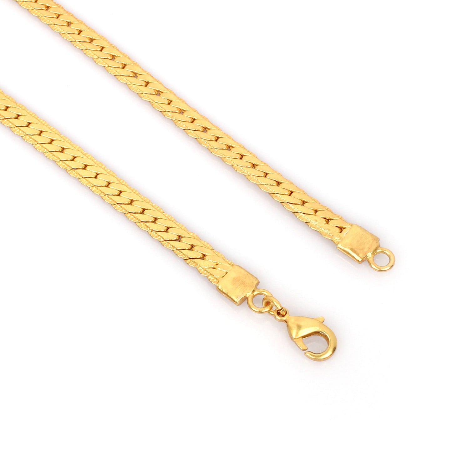 Heavy Snake Gold Brass Chain