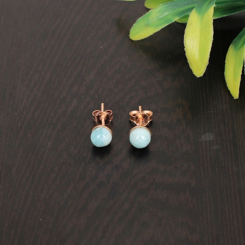 Amazonite Gemstone 925 Solid Silver Earrings