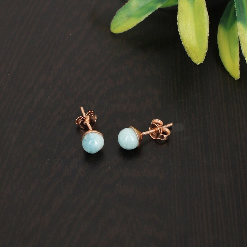 Amazonite Gemstone 925 Solid Silver Earrings