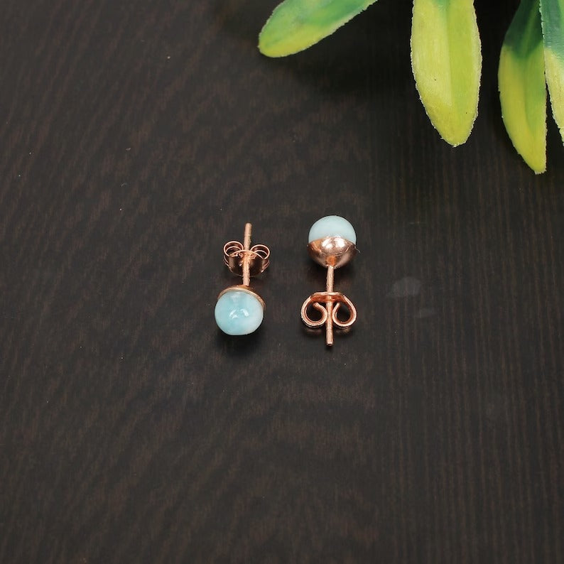 Amazonite Gemstone 925 Solid Silver Earrings