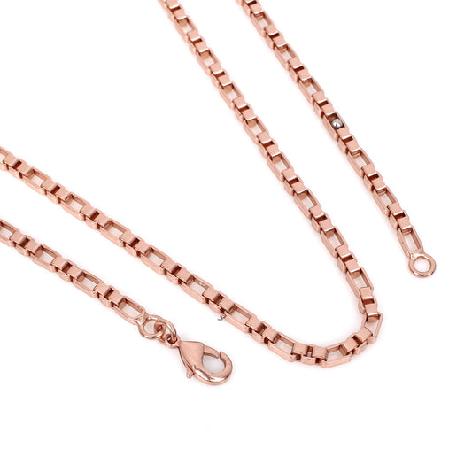 Rose Gold Box Link Chain