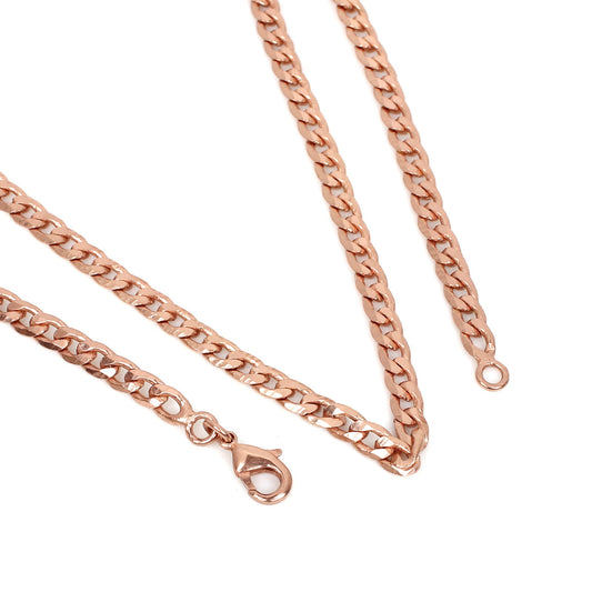 Rose Gold Curb Link Chain