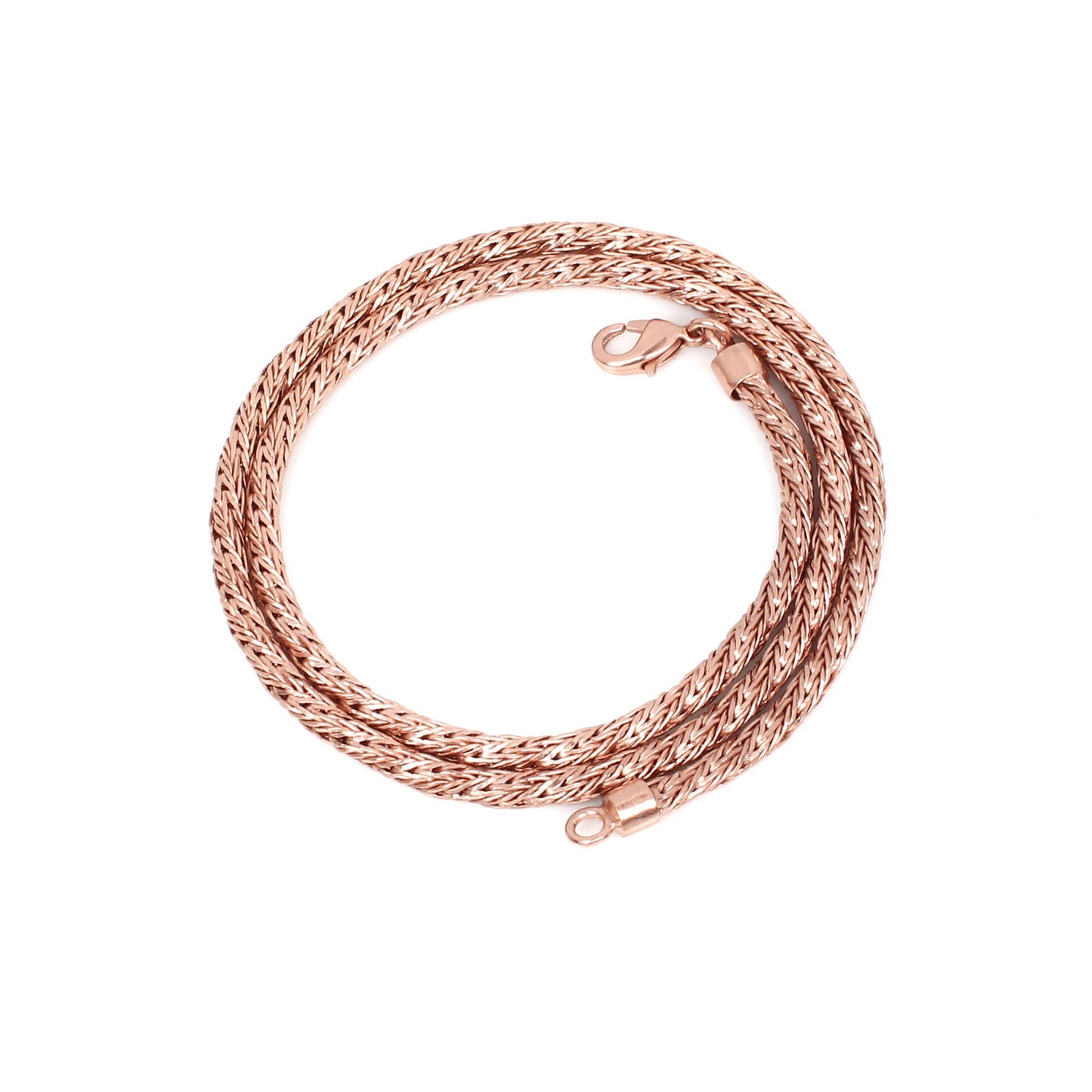 Herringbone Rose Snake 17" Chain