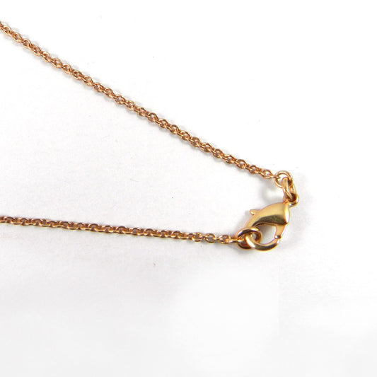 Designer Rose Gold Plated 20 Inch Cable Thin Chain