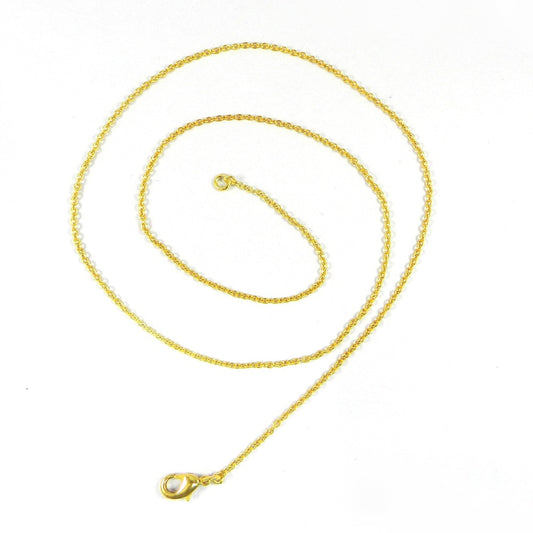 Designer Gold Plated 22 Inch Cable Thin Chain