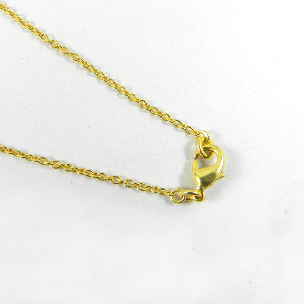 Designer Gold Plated 18 Inch Cable Thin Chain