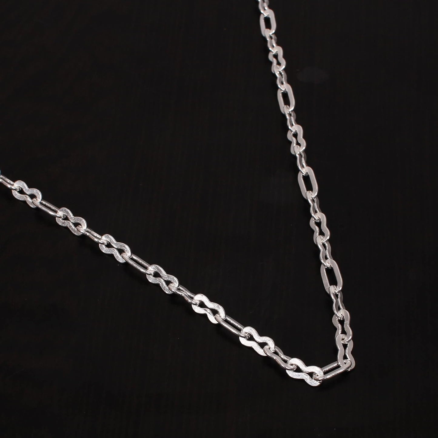 Brass Link Chain With Silver Plated