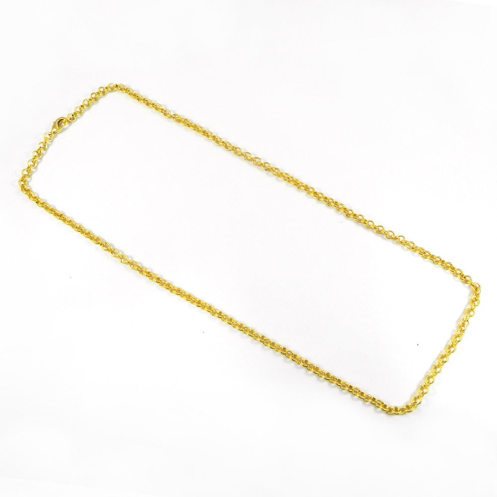 Designer Gold Plated 20 Inch Cable Thick Chain