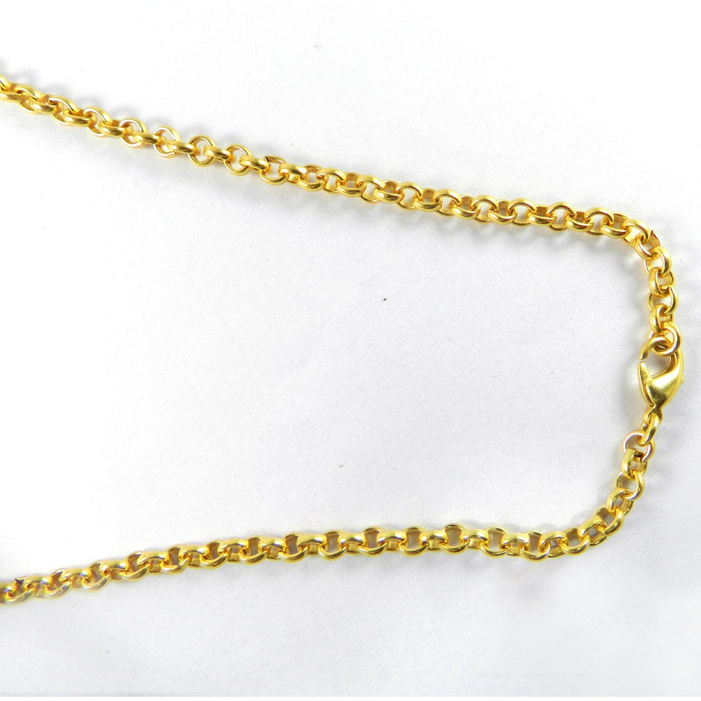 Designer Gold Plated 18 Inch Cable Thick Chain