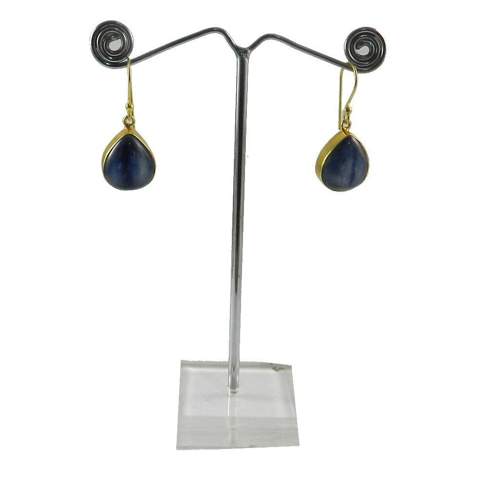 Kyanite 18k Gold plated Bezel Earring