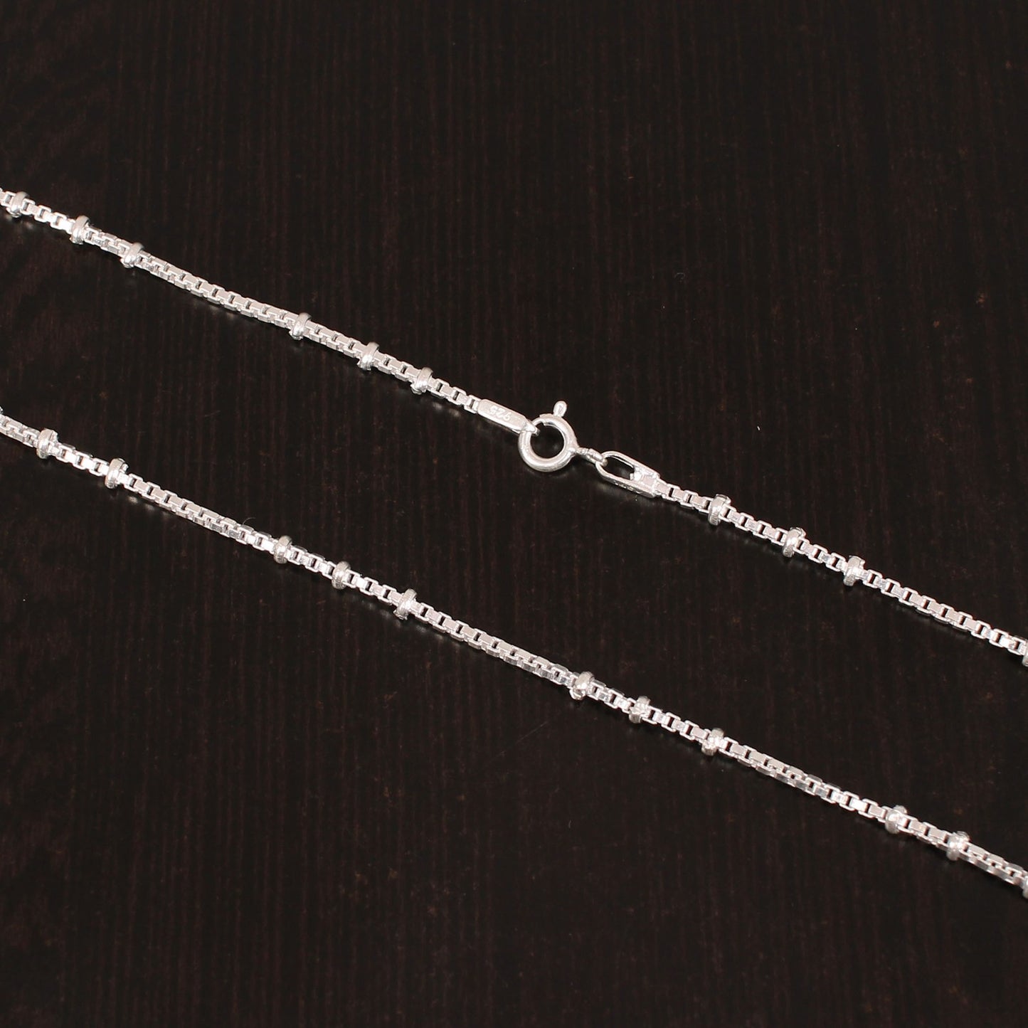 925 Solid Silver 18 Inches Designer Unisex Box Chain