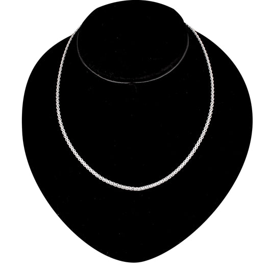 925 Sterling Silver 18 Inches Unisex Link Chain