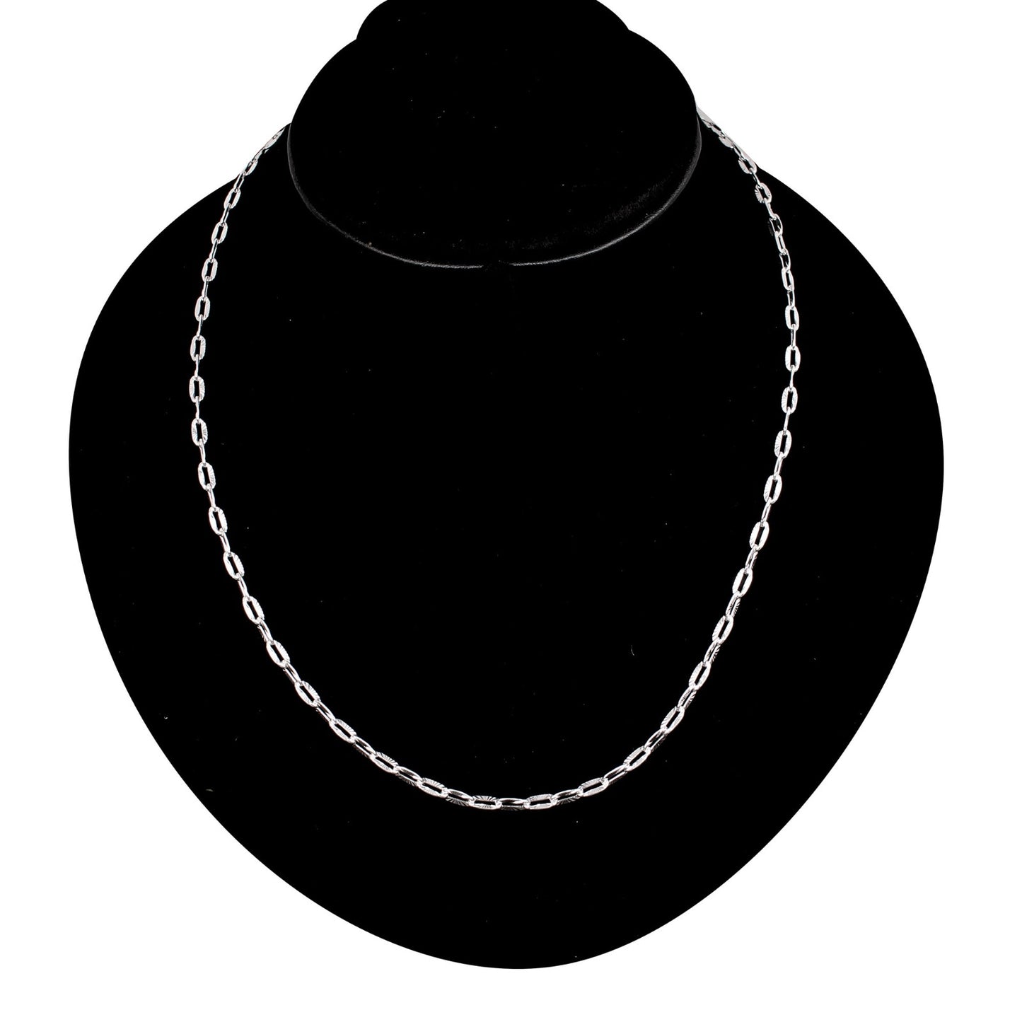 925 Sterling Silver 20 Inches Italian Paper Clip Chain