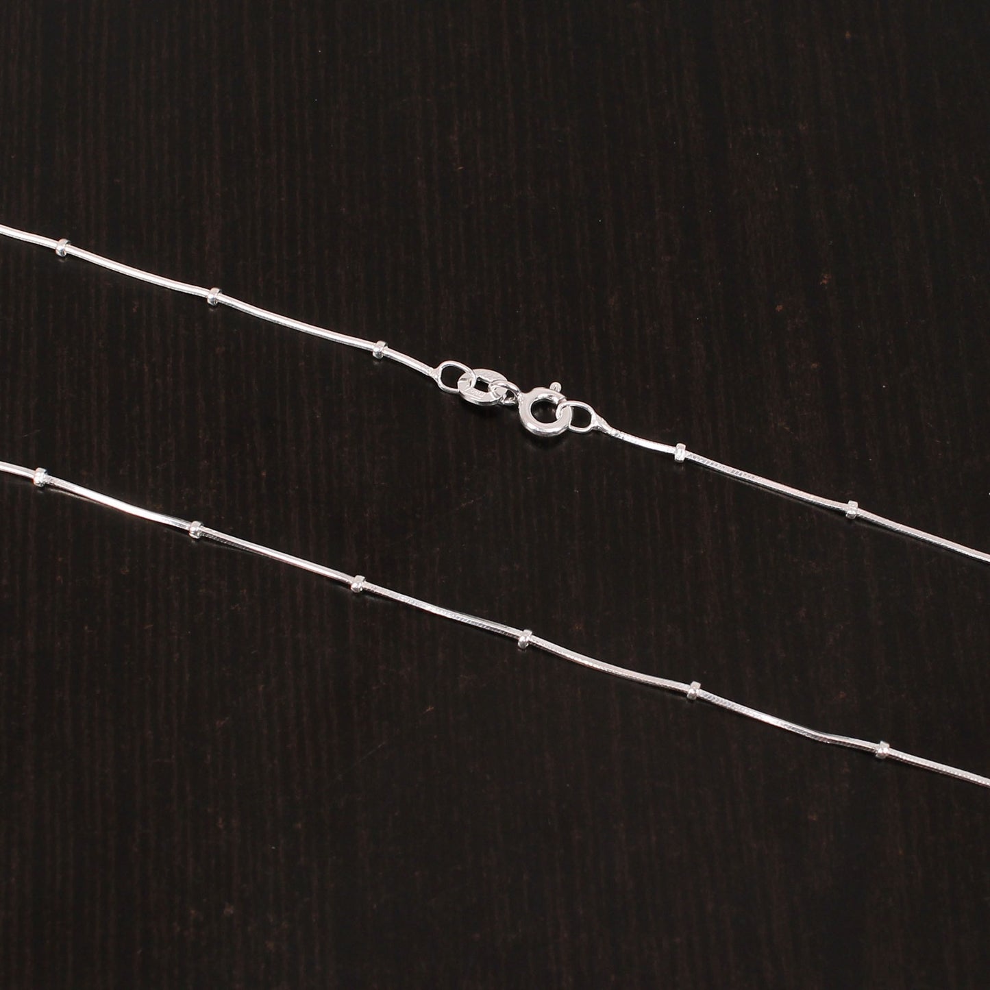 925 Sterling Silver 18 Inches Satellite Unisex Chain