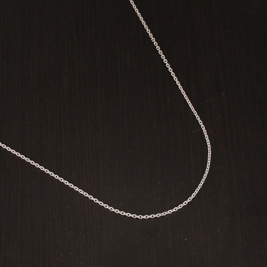 925 Sterling Silver 18 Inches Italian Anchor Cable Chain