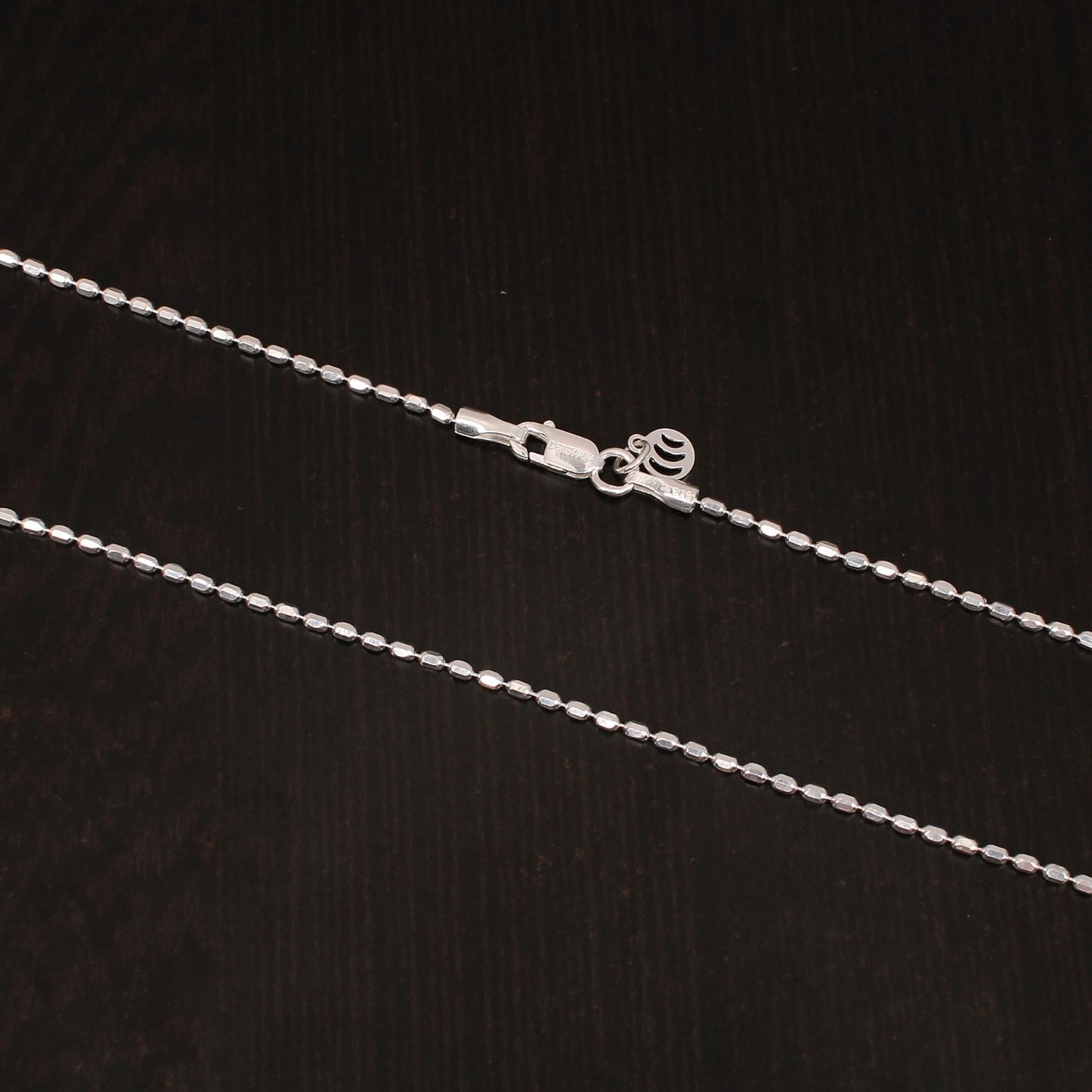 925 Sterling Silver 18 Inches Italian Barrel Chain