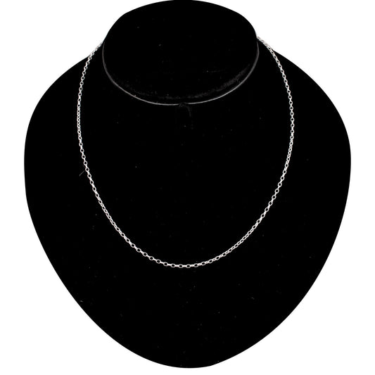 925 Silver 18 Inches Unisex Cable Chain