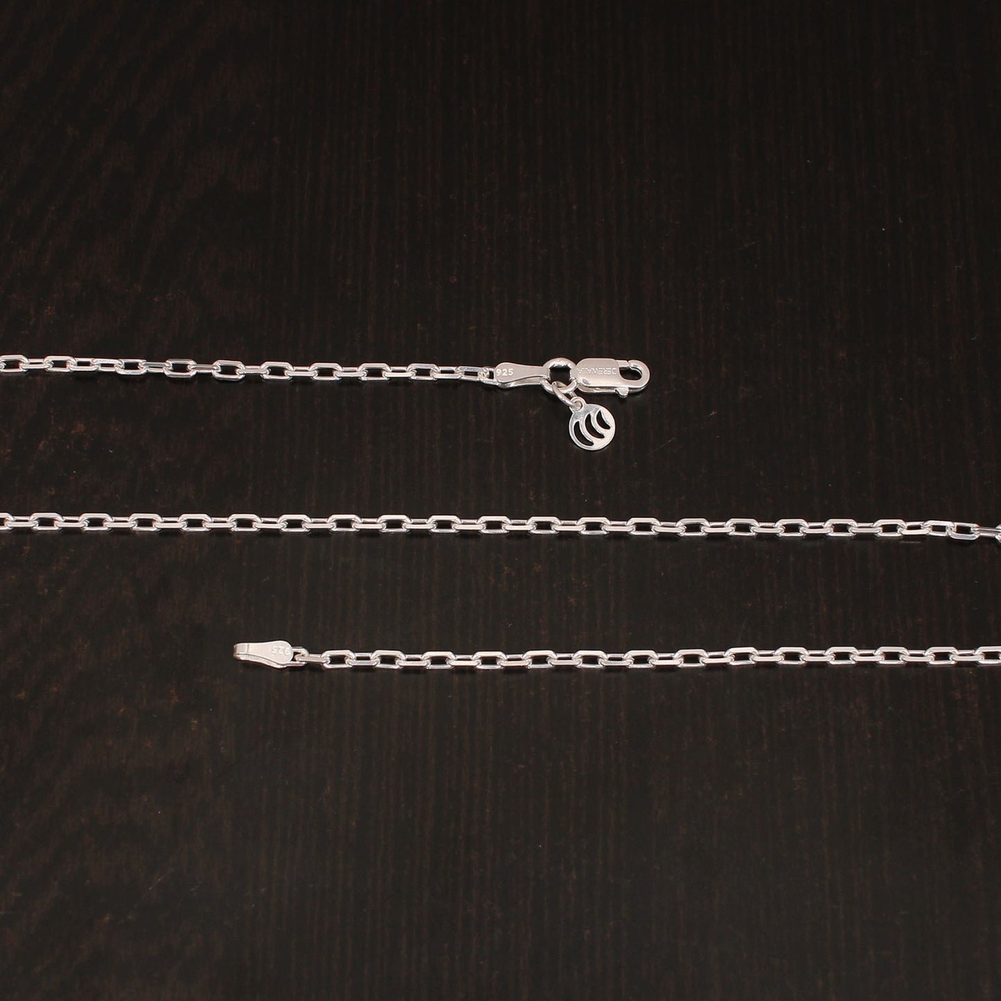 925 Sterling Silver 18 Inches Italian Anchor Cut Cable Chain