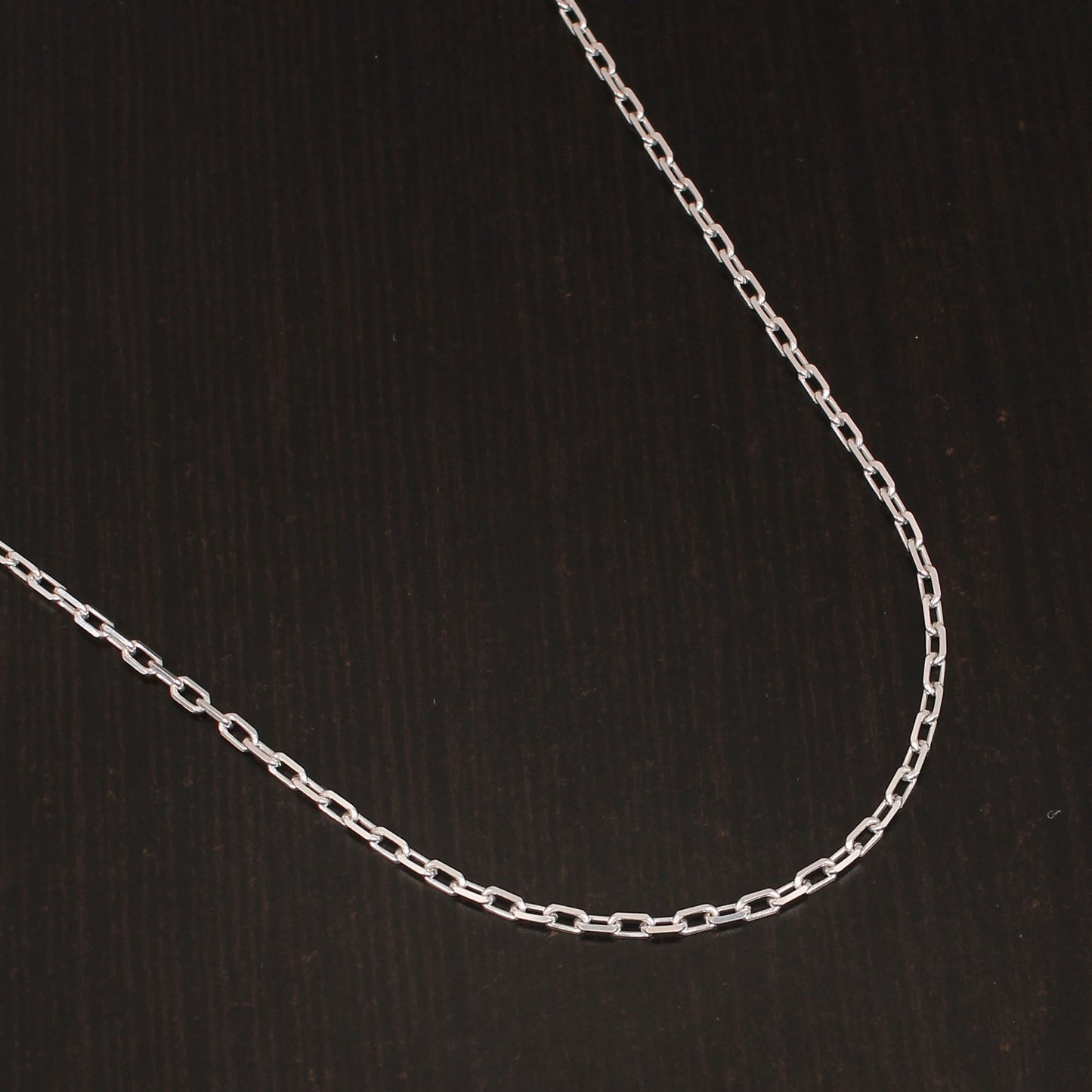 925 Sterling Silver 18 Inches Italian Anchor Cut Cable Chain