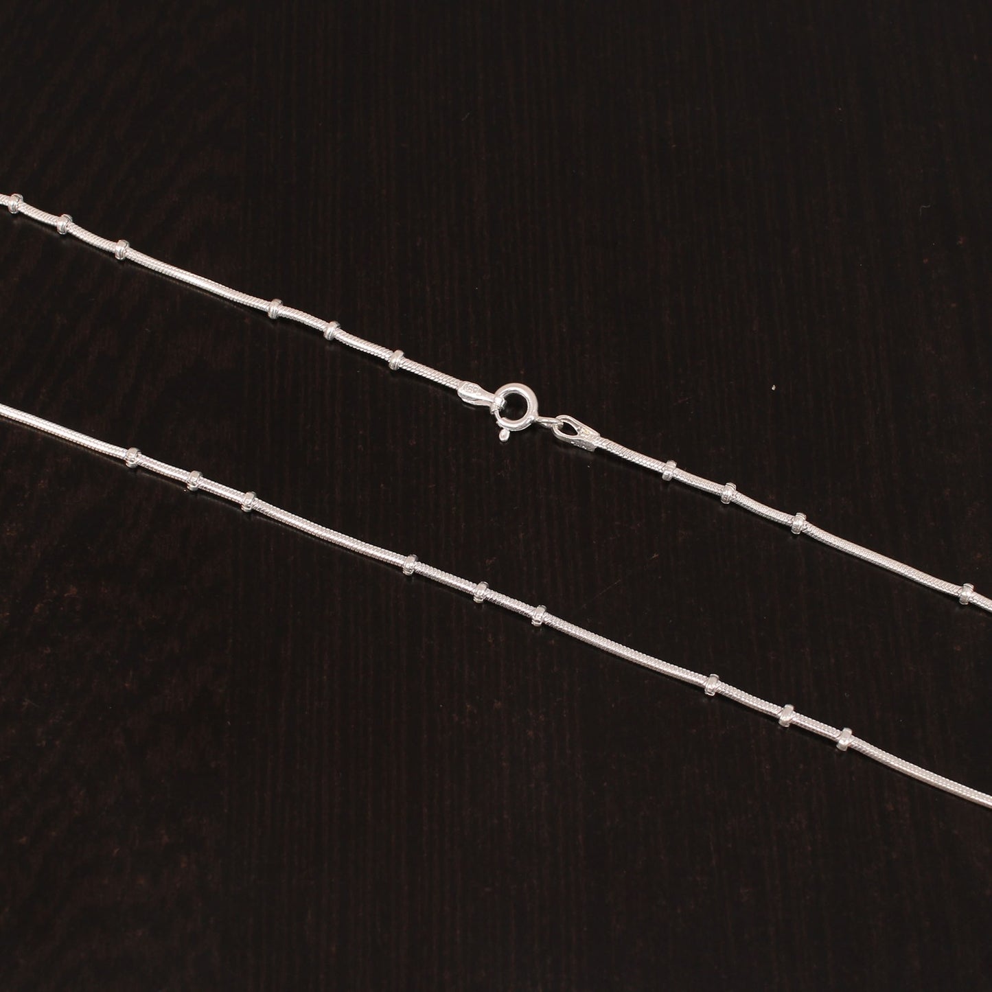 925 Sterling Silver 18 Inches Italian Satellite Chain