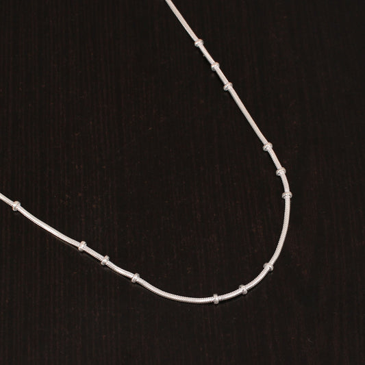 925 Sterling Silver 18 Inches Italian Satellite Chain