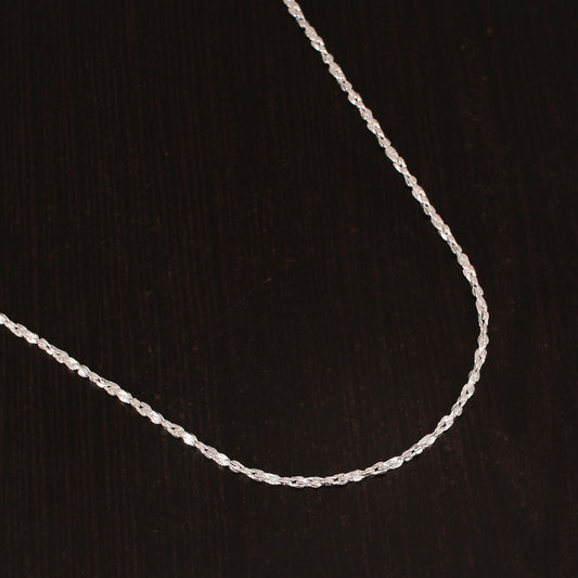 925 Sterling Silver 18 Inches Unisex Palma Chain