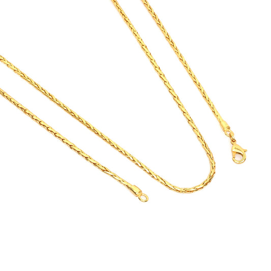Gold Plated Brass Rope Chain
