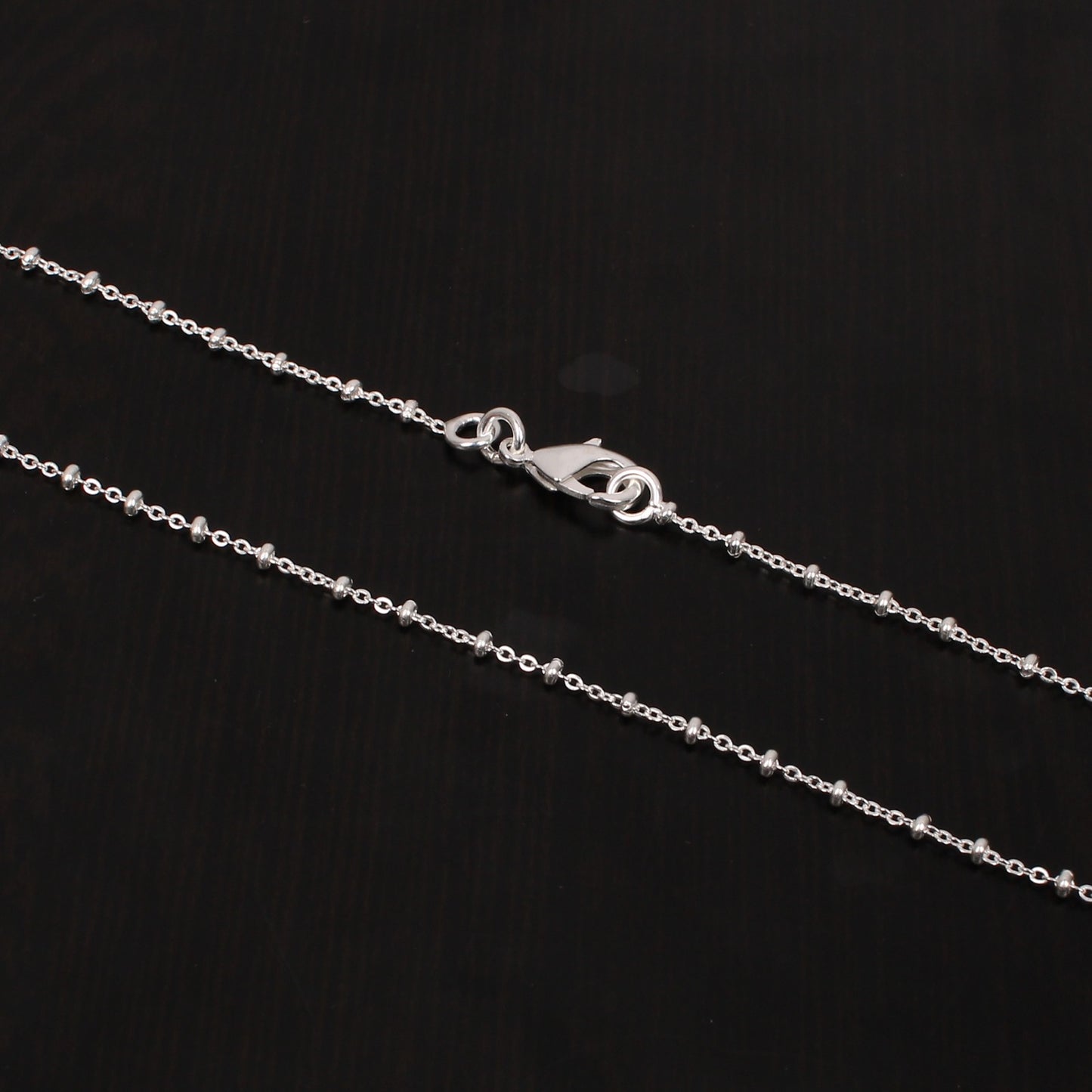 Mini Silver Beaded Link Chain