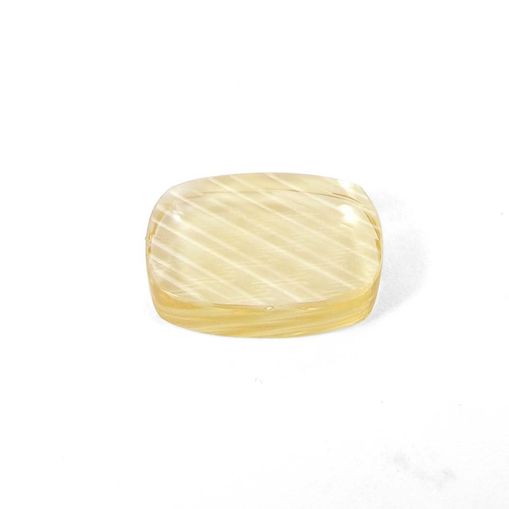 Brazilian Citrine (C1) 16x12mm Pineapple Carved Cushion Plate 8.50 Cts