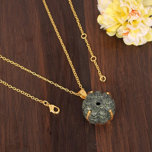 Silver Lining Stone Gold Plated Brass Necklace