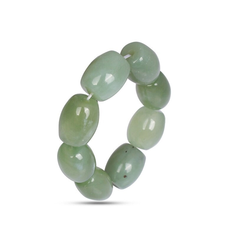 Natural Green Prehnite Beads Bracelet