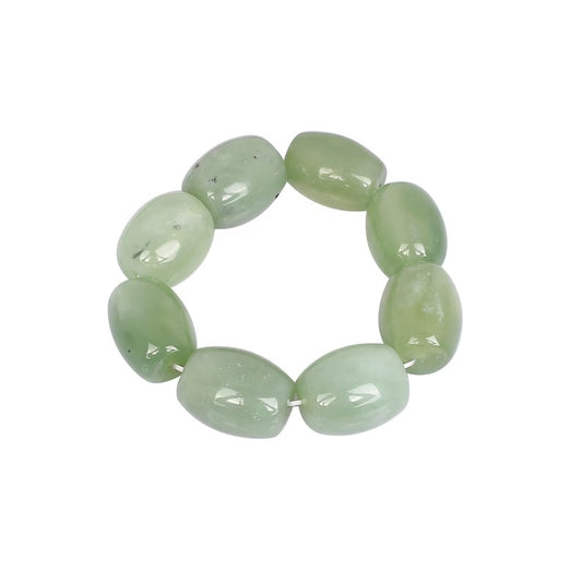 Natural Green Prehnite Beads Bracelet