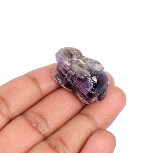 Natural Purple Amethyst  Rabbit Shape Loose Gemstone