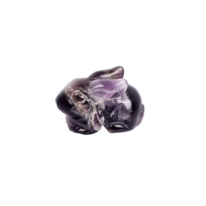 Natural Purple Amethyst Loose Carving Gemstone