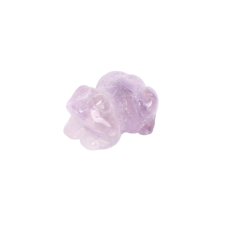 Amethyst Frog Carving