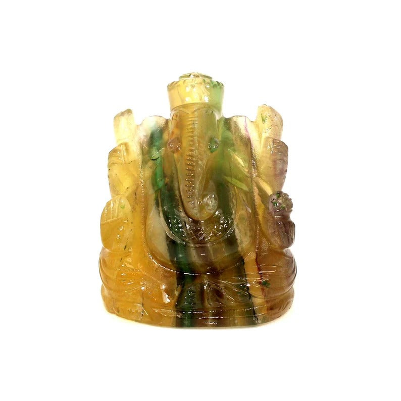 Natural Yellow Fluorite Ganesha