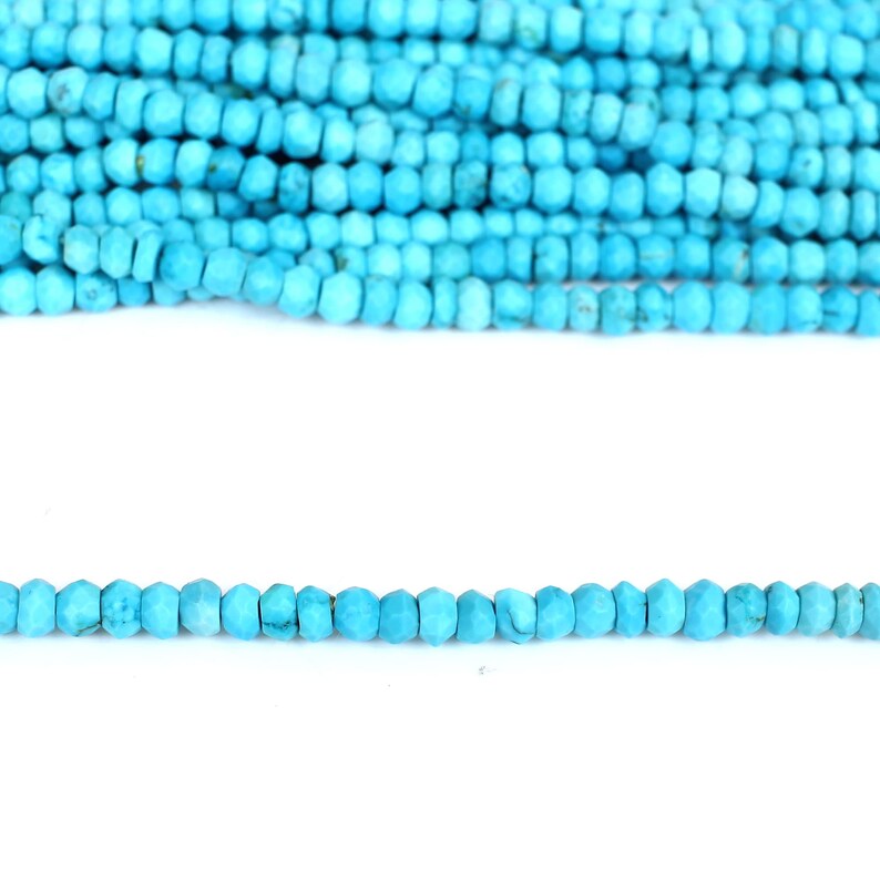 5 MM Natural Turquoise Gemstone Beads