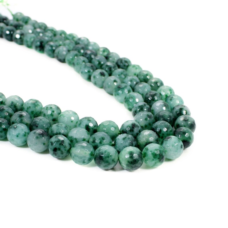 Natural Moss Agate Beads