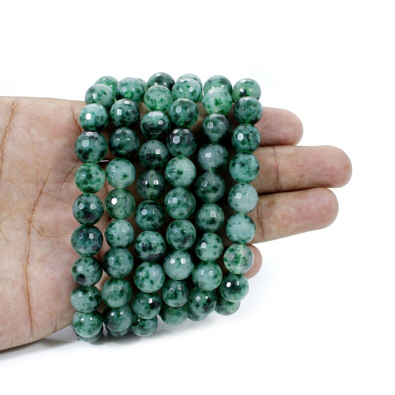 Natural Moss Agate Beads