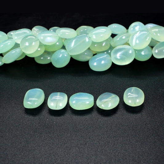 Aqua Chalcedony Cabochon Jewelry Making Beads