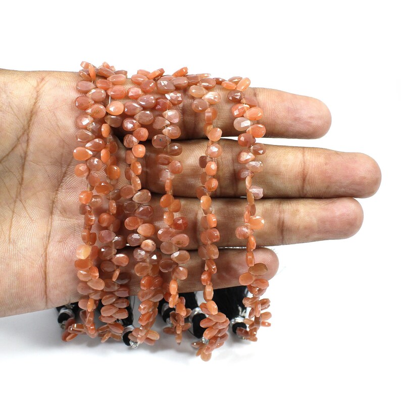 Peach Moonstone Beads