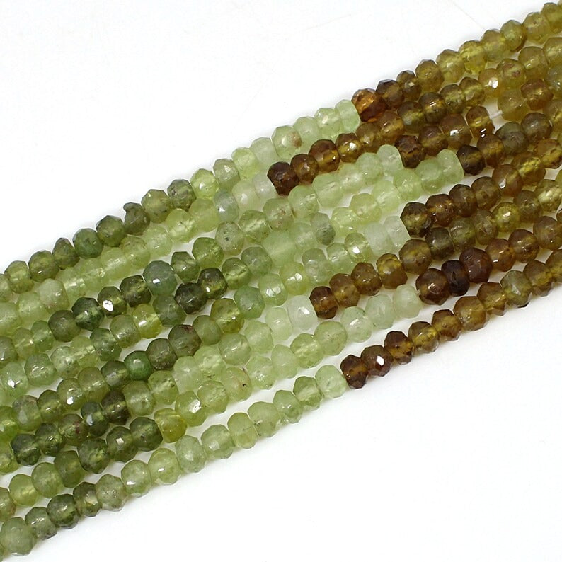 13 INCH Natural Grossular Garnet Beads