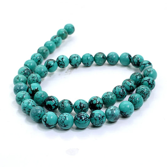 Tibetan Turquoise Round Beads for Necklace Making