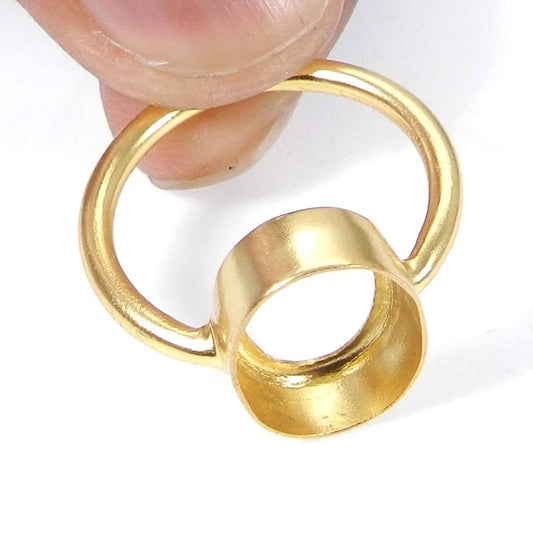 925 sterling silver gold plated oval 6x4mm to 25x20mm stone bezel cup metal casting for ring collet setting