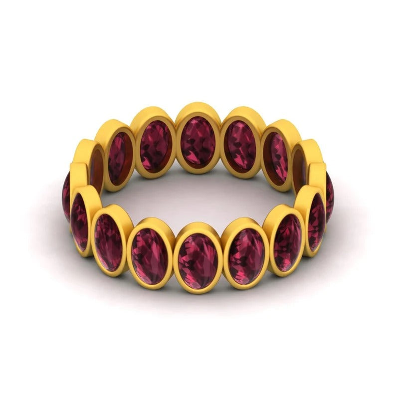 14k Solid Gold Eternity Band Ring